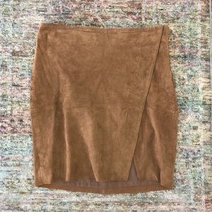 Ralph Lauren Goat Suede Skirt